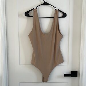 H&M Tan Ribbed Bodysuit